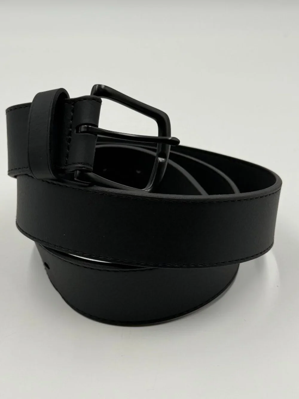 Old Navy Synthetic Leather Belt Size XL Black Buckle Dress Work 1.5
